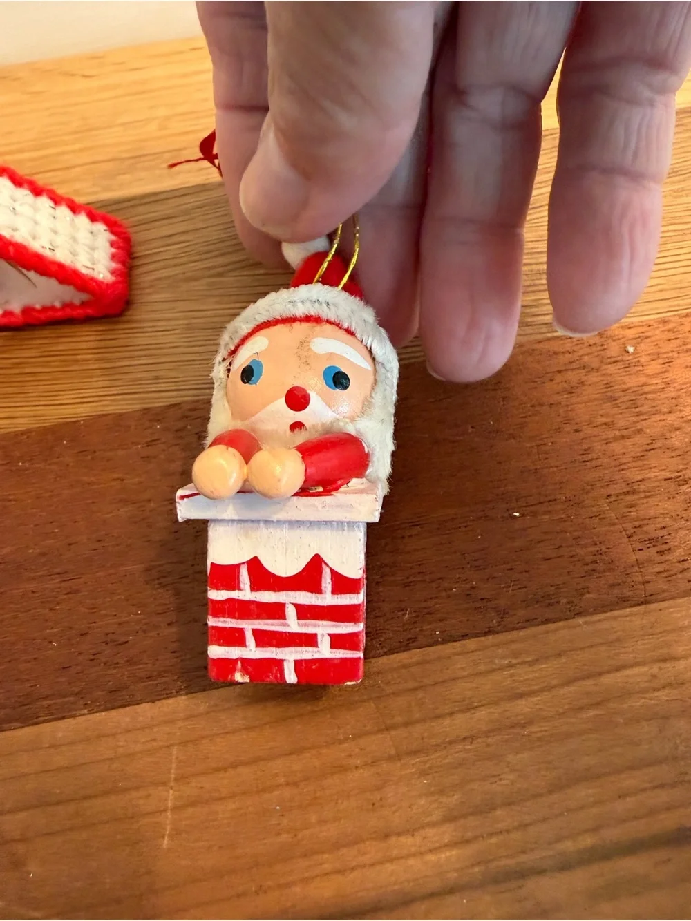 Handcrafted Vintage Christmas Ornaments set of 4